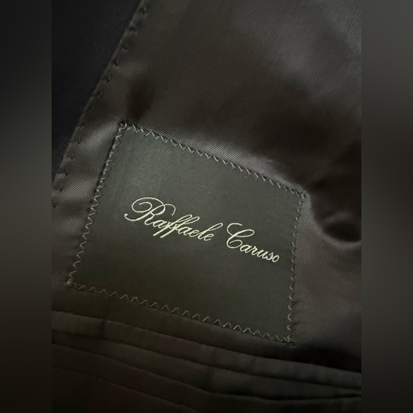 NWT Raffaele Caruso Wool Blazer Jacket‎ IT 50 / 40R Midnight Blue Italy $838 - Picture 8 of 9